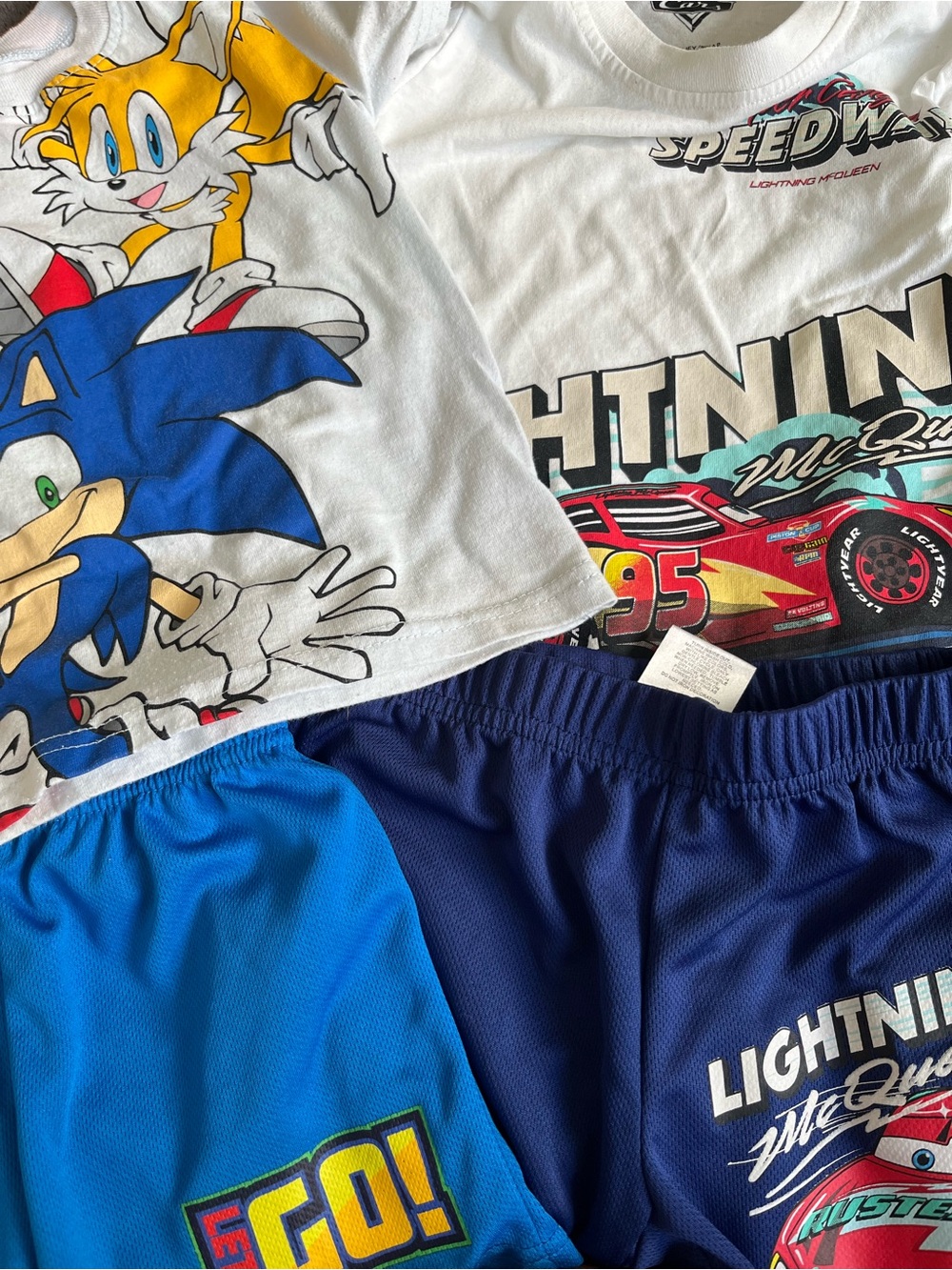 Lightning McQueen & Sonic Outfit Bundle Size 3T ๐โก - Picture 2 of 13